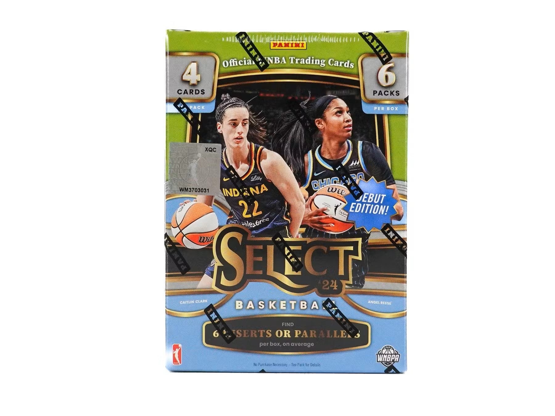 2021 Panini Select WNBA Basketball trading card box with players in action poses