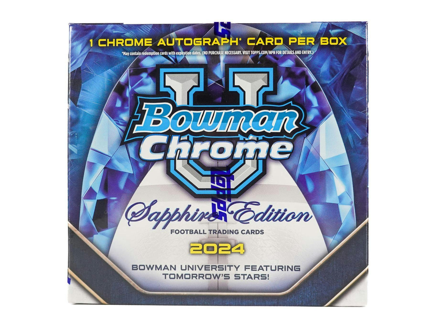 2024 Bowman University Chrome Football Sapphire Edition Hobby Box