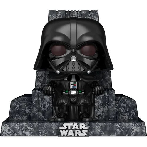 Darth Vader bobblehead figure on throne, part of Star Wars Dark Side collection