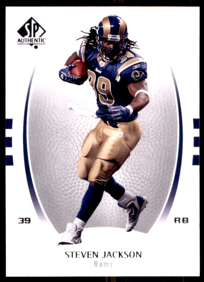 2007 SP Authentic Steven Jackson St. Louis Rams #82