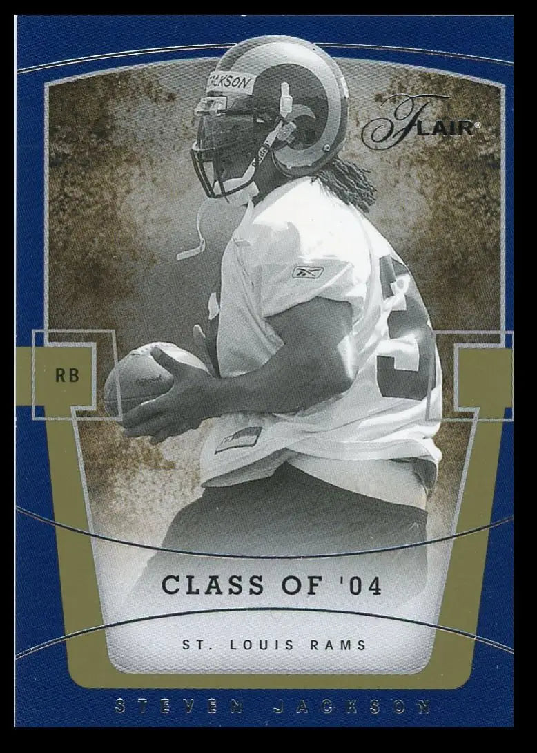 2004 Flair Steven Jackson Rookie /799 St. Louis Rams #67