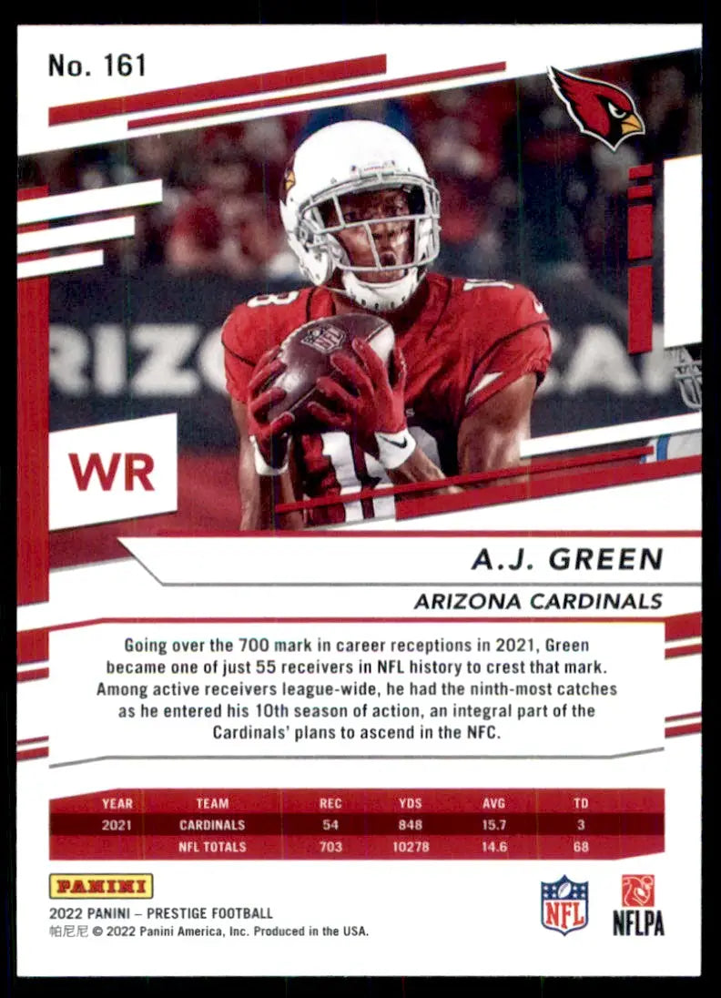 2022 Panini Prestige A.J. Green Arizona Cardinals #161