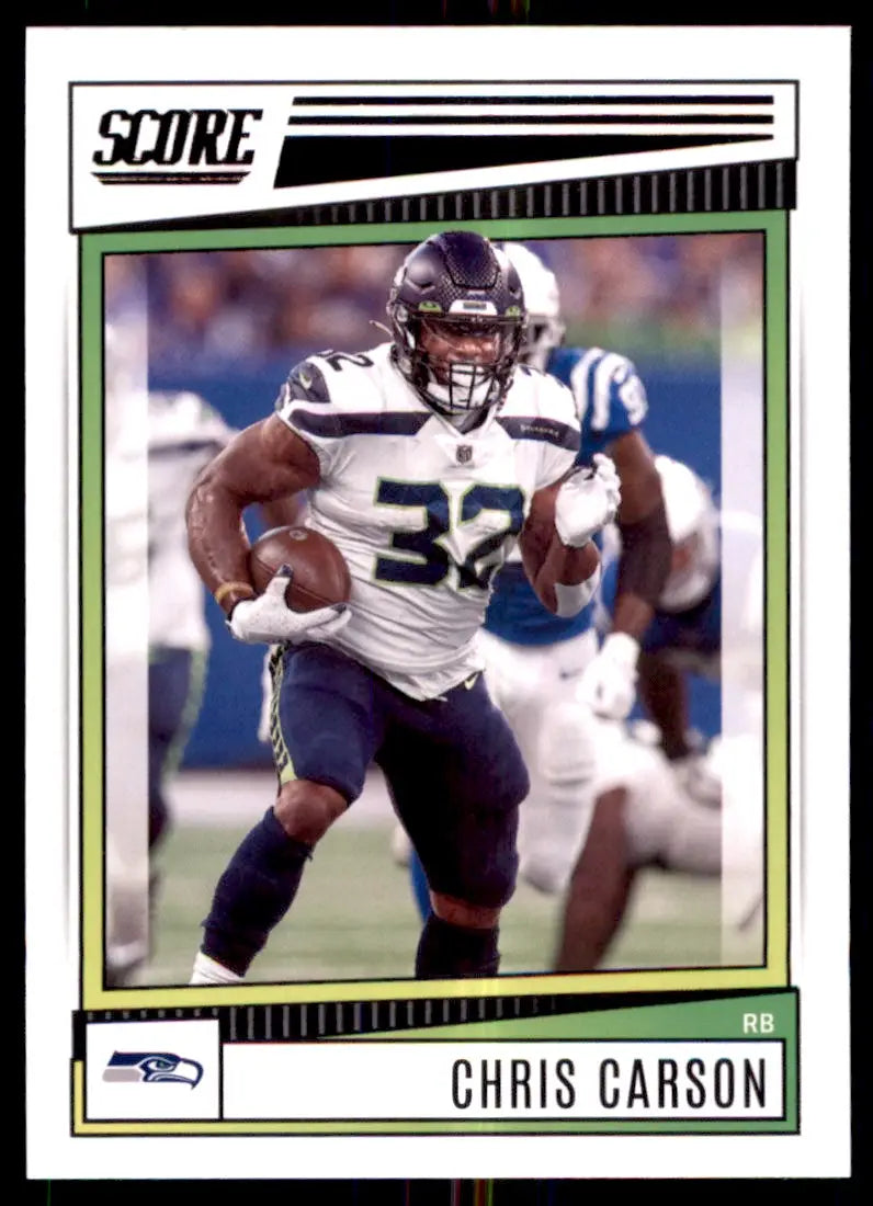 2022 Score Chris Carson Seattle Seahawks #175