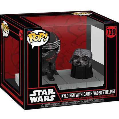 Kylo Ren Funko Pop #739 with Darth Vader’s helmet from Star Wars Dark Side collection