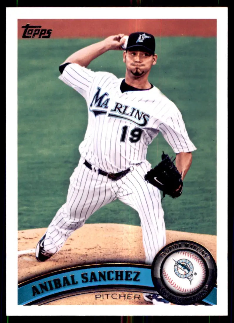 2011 Topps Anibal Sanchez Florida Marlins #596