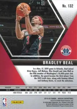 2019-20 Panini Mosaic #132 Bradley Beal Washington Wizards NBA Basketball NM-MT