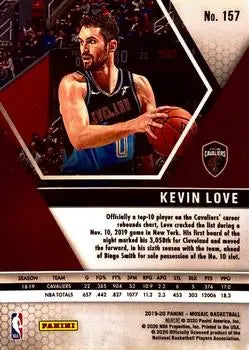 2019-20 Panini Mosaic #157 Kevin Love Cleveland Cavaliers NBA Basketball NM-MT