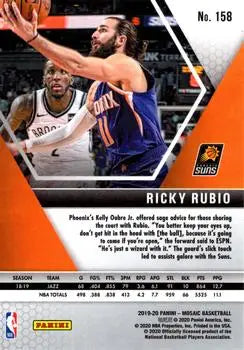 2019-20 Panini Mosaic #158 Ricky Rubio Phoenix Suns NBA Basketball Card NM-MT