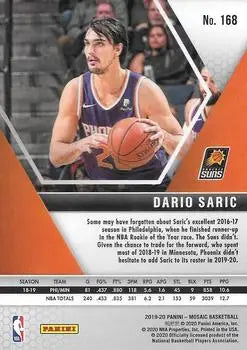 2019-20 Panini Mosaic #168 Dario Saric Phoenix Suns NBA Basketball Card NM-MT