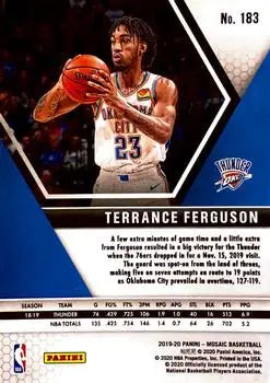 2019-20 Panini Mosaic #183 Terrance Ferguson Oklahoma City Thunder NBA NM-MT