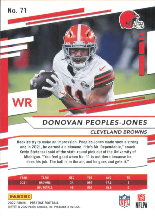 2022 Prestige Xtra Points Diamond #71 Donovan Peoples-Jones Browns NFL NM-MT