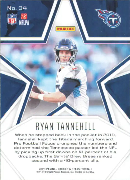 2020 Rookies and Stars #34 Ryan Tannehill Tennessee Titans NFL Football NM-MT