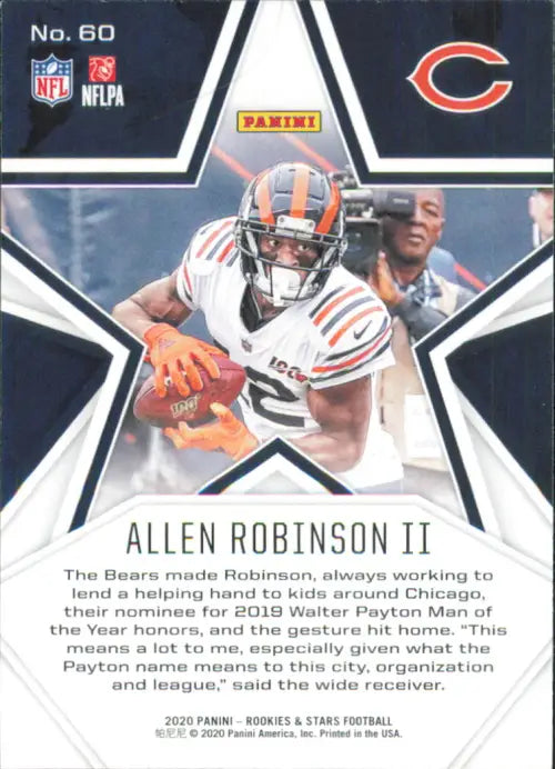 2020 Rookies and Stars #60 Allen Robinson II Chicago Bears NFL Football NM-MT