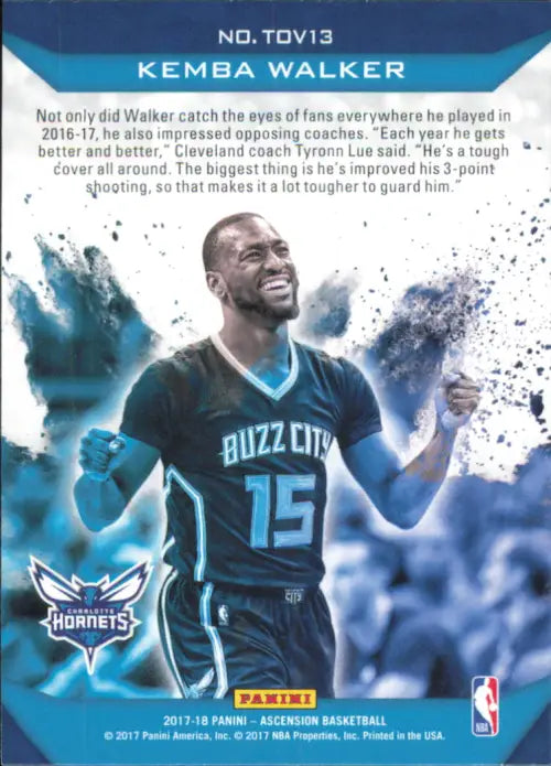 2017-18 Panini Ascension Thrill of Victory #13 Kemba Walker Hornets NBA NM-MT