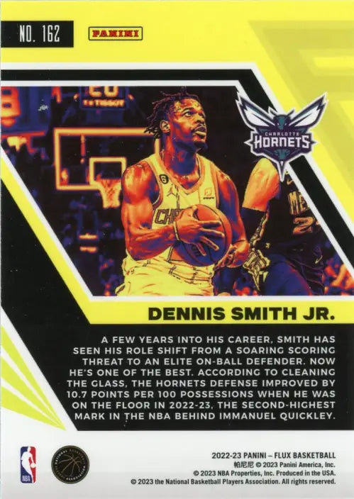 2022-23 Panini Flux #162 Dennis Smith Jr Charlotte Hornets Basketball Card NM-MT