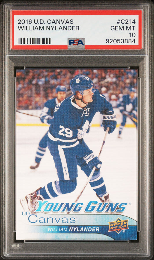 William Nylander 2016 Upper Deck Canvas #C214 PSA 10 Gem Mint