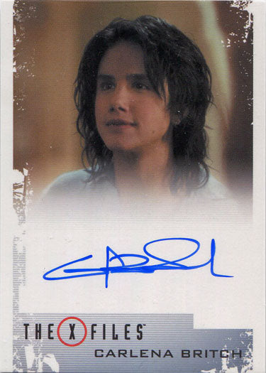 X-Files Season 10 & 11 Autograph Card Carlena Britch as Juliet Bocanegra - Non-Sport Single