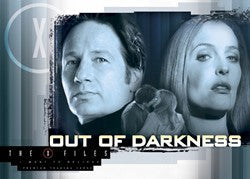 Promotional poster for The X-Files Out of Darkness on X-Files case loader trading card