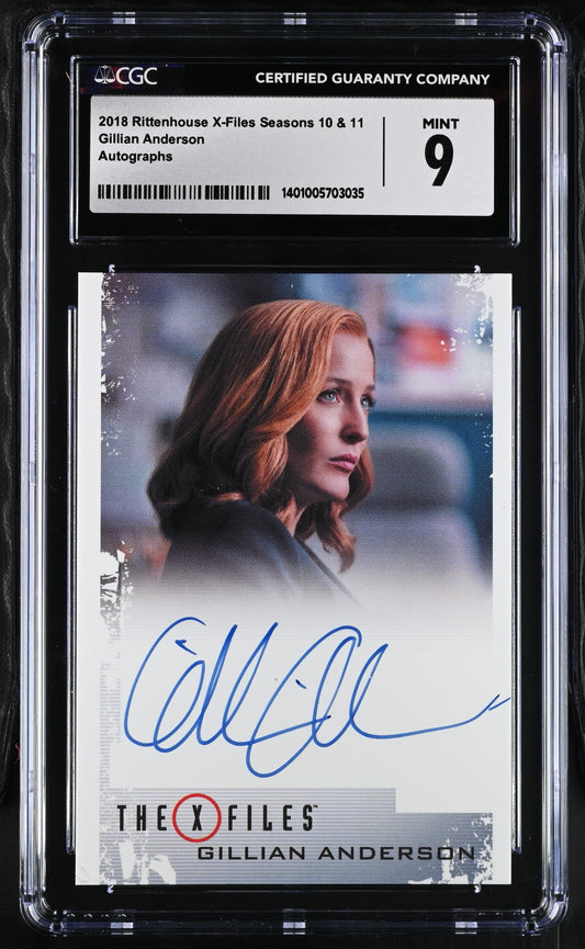 Graded CGC 9 Mint Autograph Card of Gillian Anderson as Dana Scully from The X-Files