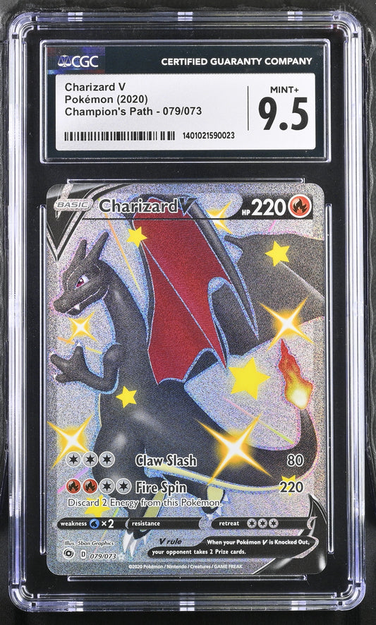 Pokémon Charizard V (079/073) [Sword & Shield: Champion's Path] Graded CGC 9.5 Mint+