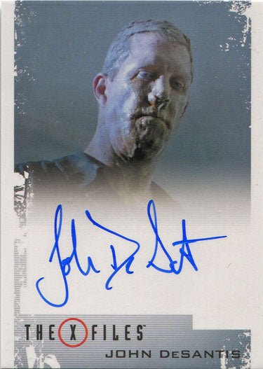 Autographed trading card of John DeSantis as Band-Aid Nose Man in X-Files Season 10 & 11