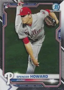 2021 Bowman Chrome #59 Spencer Howard Rookie Philadelphia Phillies MLB NM-MT