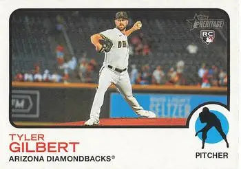 2022 Topps Heritage #36 Tyler Gilbert Rookie Arizona Diamondbacks Baseball NM-MT