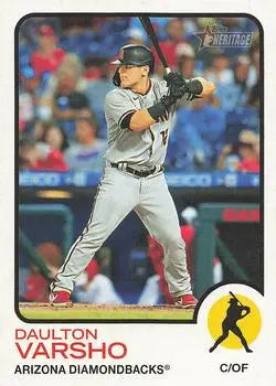 2022 Topps Heritage #78 Daulton Varsho Arizona Diamondbacks MLB Baseball NM-MT