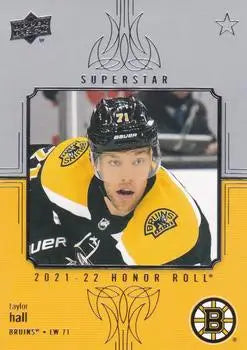 2021-22 Upper Deck Honor Roll #HR93 Taylor Hall Boston Bruins NHL Hockey NM-MT