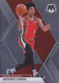 2019-20 Panini Mosaic #65 Anfernee Simons Portland Trail Blazers NBA Card NM-MT