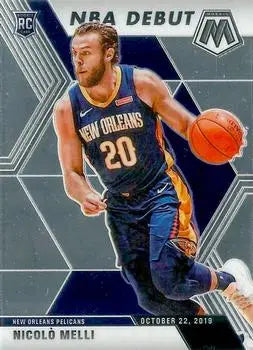 2019-20 Panini Mosaic #279 Nicolo Melli Rookie Debut New Orleans Pelicans NM-MT