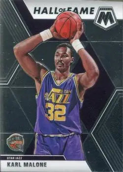 2019-20 Panini Mosaic #284 Karl Malone HOF Utah Jazz NBA Basketball Card NM-MT