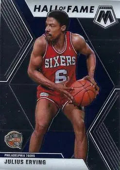 2019-20 Panini Mosaic #288 Julius Erving HOF Philadelphia 76ers Basketball NM-MT