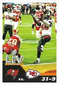 2021 Panini Stickers #21 Devin White SB LV Tampa Bay Buccaneers Football NM-MT