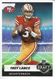 2021 Panini Stickers #31 Trey Lance DRAFT Rookie San Francisco 49ers NFL NM-MT