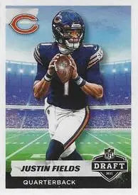 2021 Panini Stickers #36 Justin Fields DRAFT Rookie Chicago Bears NFL NM-MT