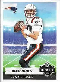 2021 Panini Stickers #37 Mac Jones DRAFT Rookie New England Patriots NFL NM-MT