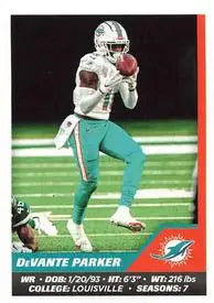 2021 Panini Stickers #62 DeVante Parker Miami Dolphins NFL Football Card NM-MT