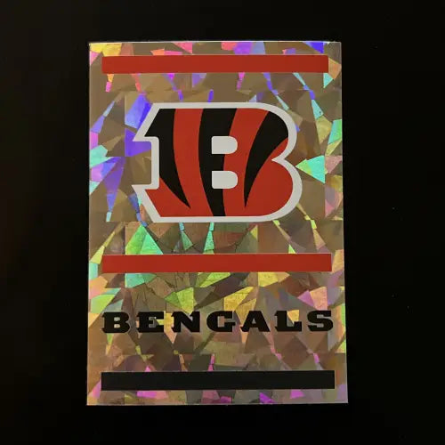 2021 Panini Stickers #119 Cincinnati Bengals Logo FOIL NFL Football Card NM-MT