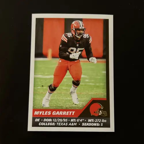 2021 Panini Stickers #147 Myles Garrett Cleveland Browns NFL Football Card NM-MT