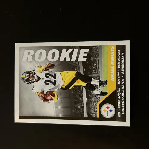 2021 Panini Stickers #156 Najee Harris Rookie Pittsburgh Steelers Football NM-MT