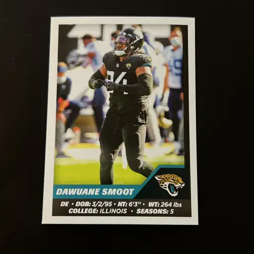 2021 Panini Stickers #209 Dawuane Smoot Jacksonville Jaguars NFL Football NM-MT