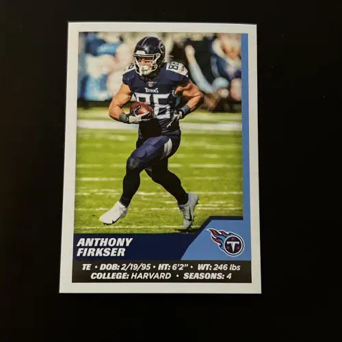 2021 Panini Stickers #223 Anthony Firkser Tennessee Titans NFL Football NM-MT