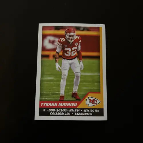 2021 Panini Stickers #260 Tyrann Mathieu Kansas City Chiefs NFL Football NM-MT