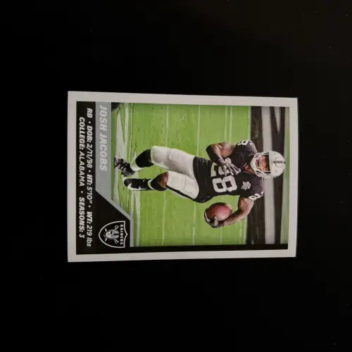 2021 Panini Stickers #268 Josh Jacobs Las Vegas Raiders NFL Football Card NM-MT