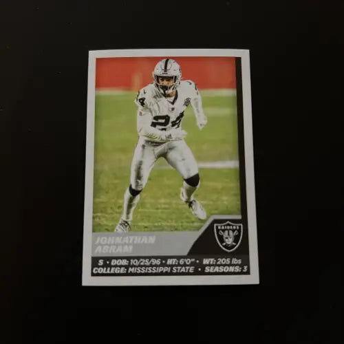 2021 Panini Stickers #277 Johnathan Abram Las Vegas Raiders NFL Football NM-MT