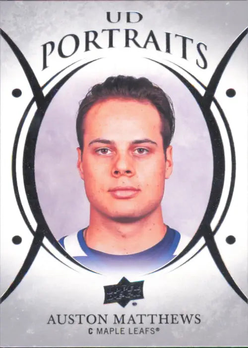 2018-19 Upper Deck UD Portraits #P34 Auston Matthews Toronto Maple Leafs NM-MT