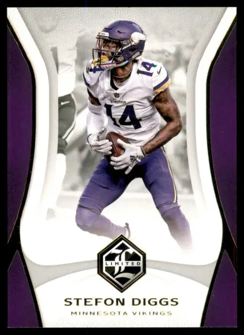 2018 Limited #62 Stefon Diggs Minnesota Vikings NFL Football Card VG