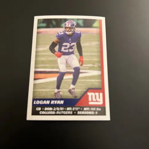 2021 Panini Stickers #325 Logan Ryan New York Giants NFL Football Card NM-MT