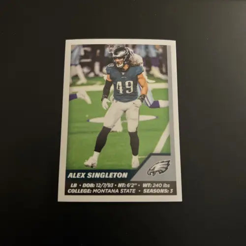 2021 Panini Stickers #342 Alex Singleton Philadelphia Eagles NFL Football NM-MT